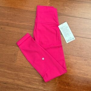 NWT LULULEMON WUNDER TRAIN HIGH-RISE TIGHT 25" Passionate Pink 6